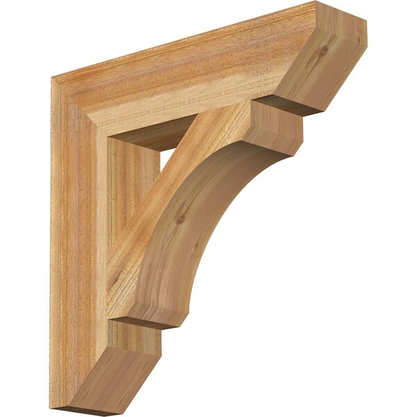 Ekena Millwork Legacy Slat Rough Sawn Bracket, Western Red Cedar, 6"W x 26"D x 26"H BKT06X26X26LEC06RWR - main